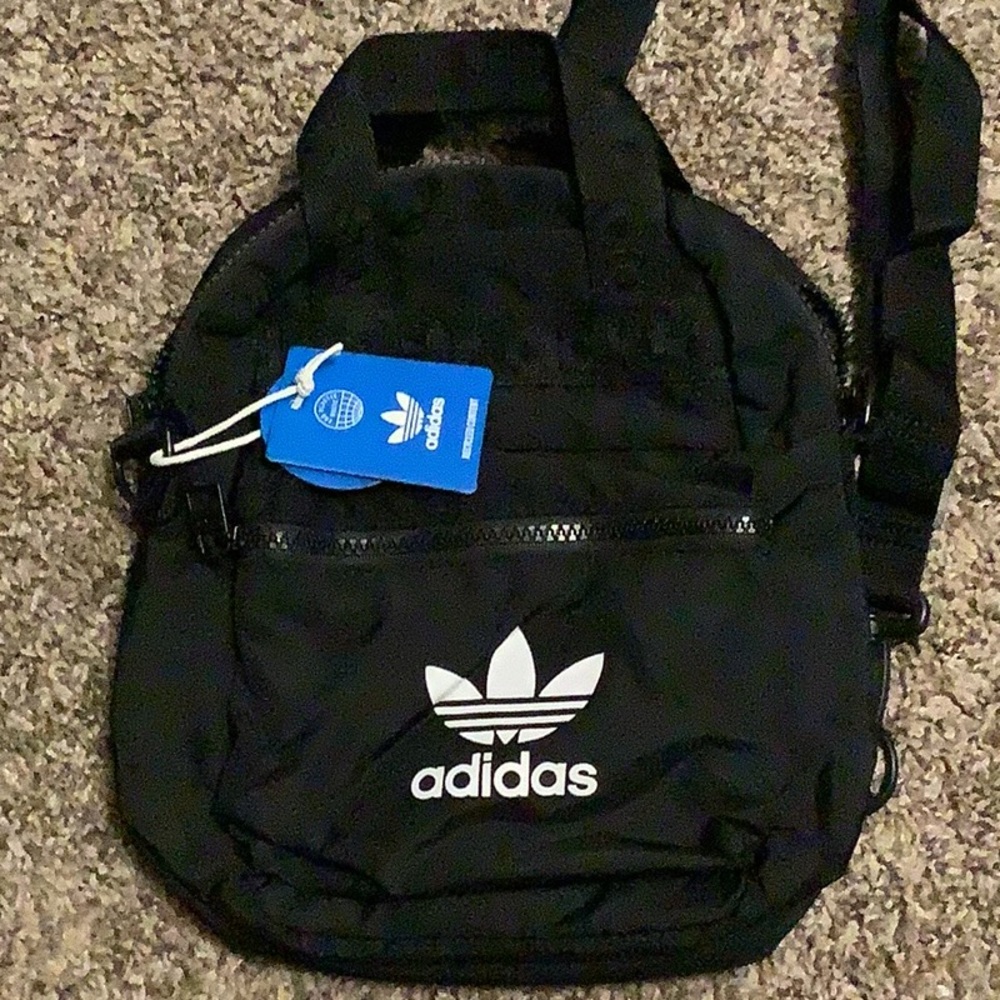 Adidas mini black backpack